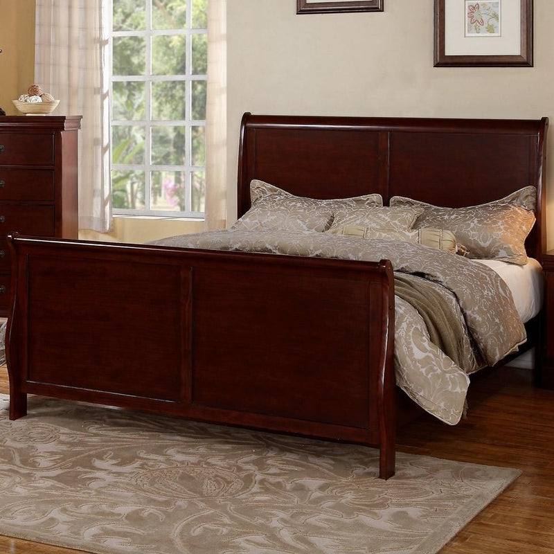 Poundex Queen Sleigh Bed F9231Q IMAGE 2