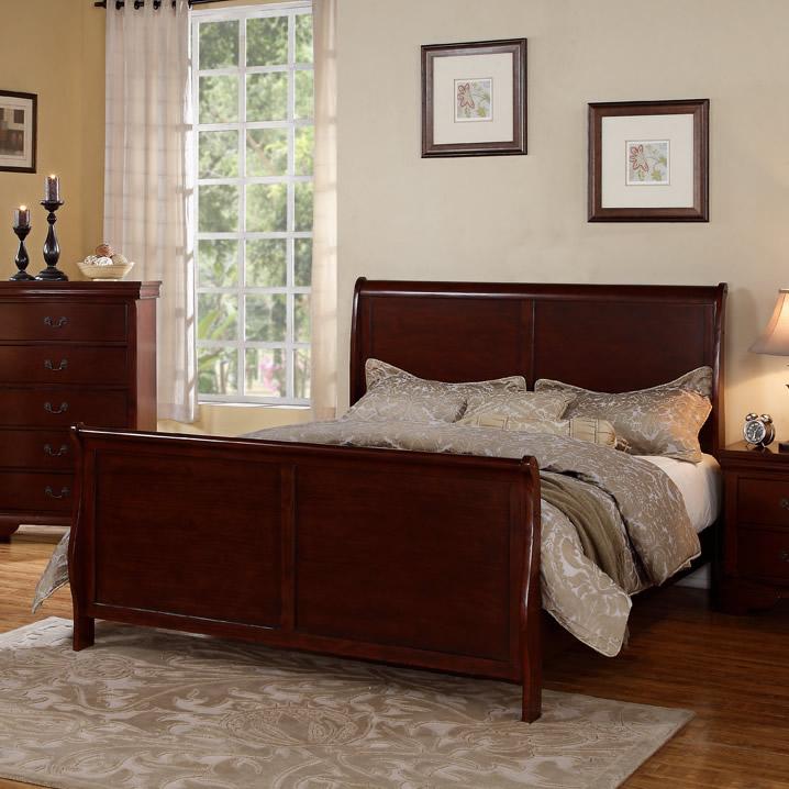 Poundex Queen Sleigh Bed F9231Q IMAGE 3