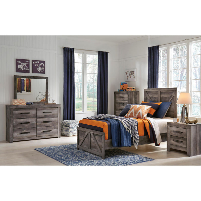 Signature Design by Ashley Wynnlow B440 6 pc Twin Crossbuck Panel Bedroom Set IMAGE 1