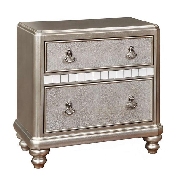 Coaster Furniture Bling Game 2-Drawer Nightstand 204182 IMAGE 1