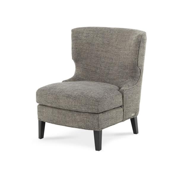 Michael Amini Beverly Blvd Stationary Fabric Chair 06836-TWEED-88 IMAGE 1