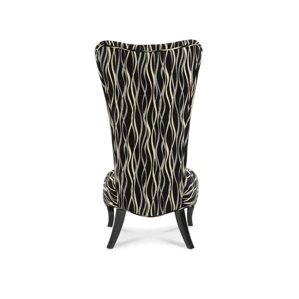 Michael Amini Beverly Blvd Stationary Fabric Chair 06831-BLACK-88 IMAGE 2