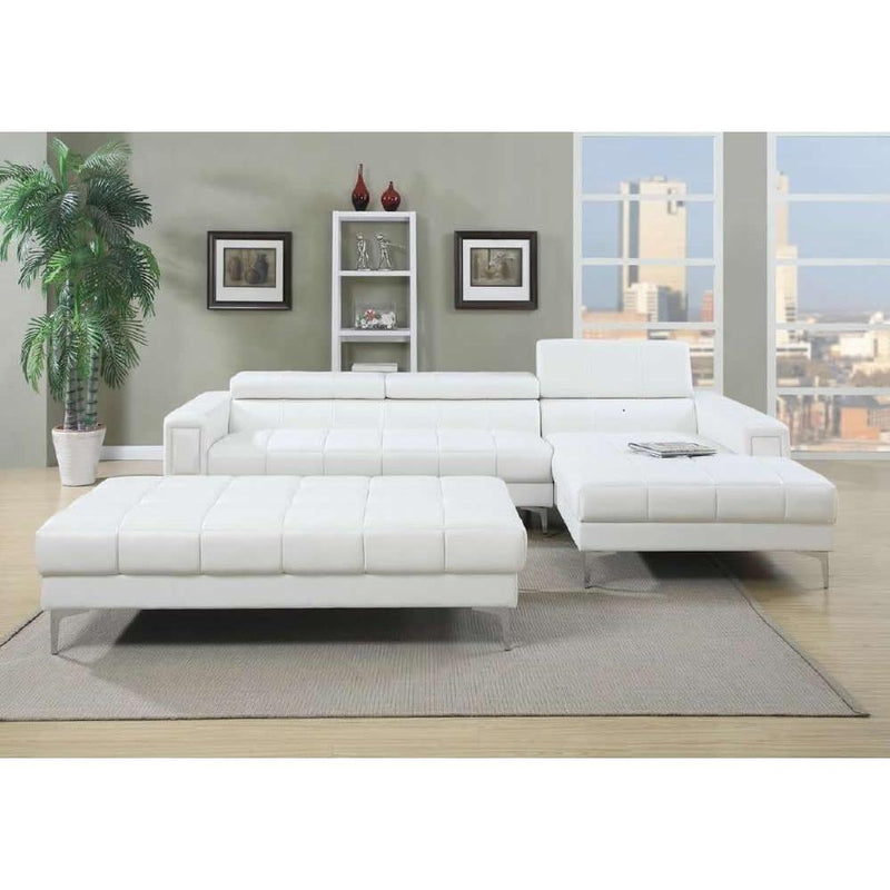 Poundex Bonded Leather 2 pc Sectional F7364 IMAGE 1