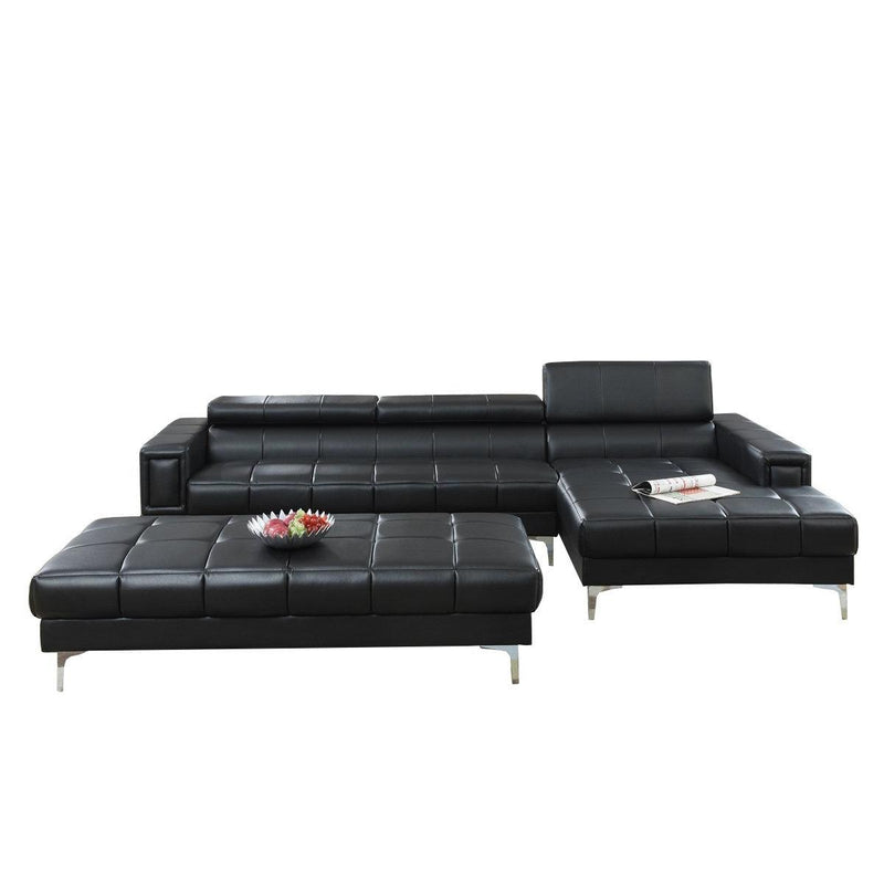 Poundex Bonded Leather 2 pc Sectional F7363 IMAGE 2