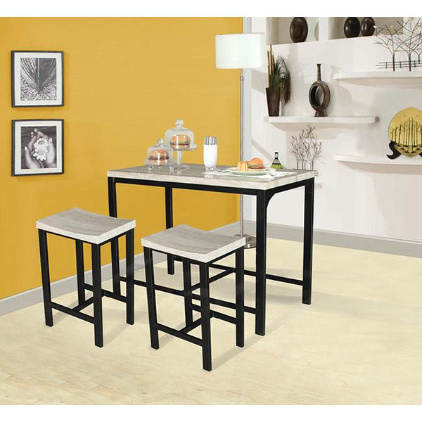 Acme Furniture Mira 3 pc Counter Height Dinette 71560 IMAGE 1