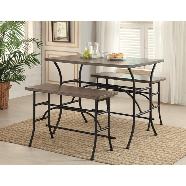 Acme Furniture Domingo 3 pc Counter Height Dinette 71660 IMAGE 1