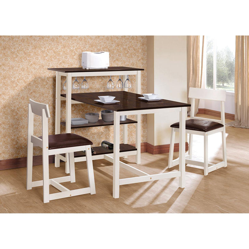 Acme Furniture Halle 3 pc Counter Height Dinette 60213 IMAGE 1