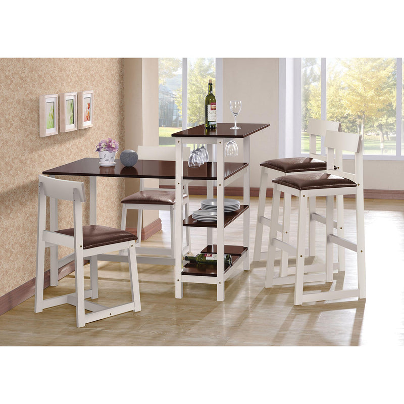 Acme Furniture Halle 3 pc Counter Height Dinette 60213 IMAGE 2