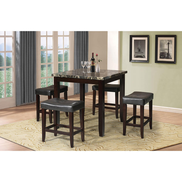 Acme Furniture Ainsley 5 pc Counter Height Dinette 70728 IMAGE 1