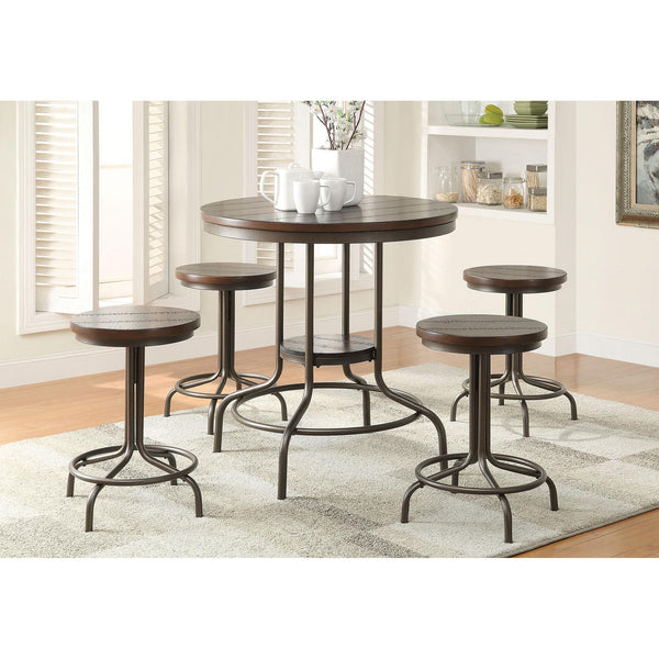 Acme Furniture Burney 5 pc Counter Height Dinette 71640 IMAGE 1