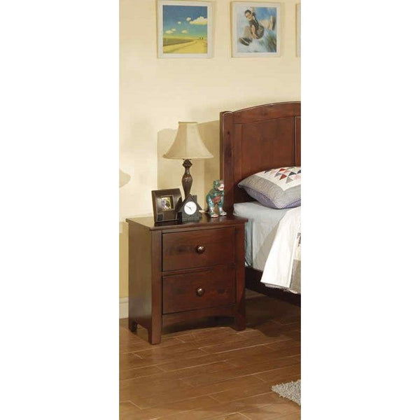 Poundex 2-Drawer Nightstand F4234 IMAGE 1