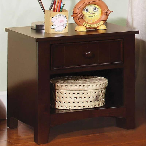 Furniture of America Corry 1-Drawer Kids Nightstand CM7905EXP-N IMAGE 1