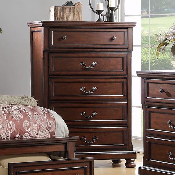 Poundex 5-Drawer Chest F4348 IMAGE 1