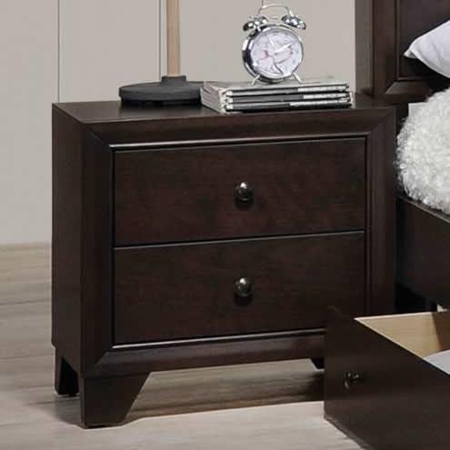 Poundex 2-Drawer Nightstand F4861 IMAGE 1