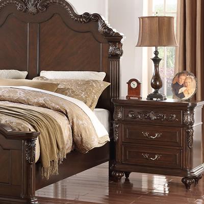 Poundex 2-Drawer Nightstand F4926 IMAGE 1