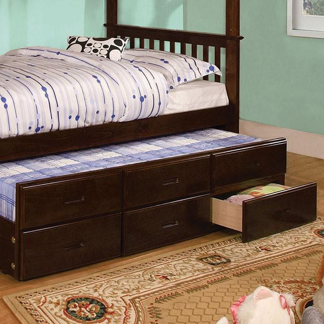 Furniture of America Kids Beds Bunk Bed CM-BK458F-EXP-BED+TR IMAGE 2