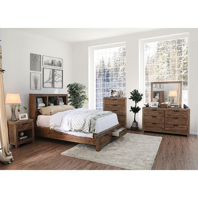 Furniture of America Mcallen Queen Bed with Storage CM7360BC-Q-BED IMAGE 2