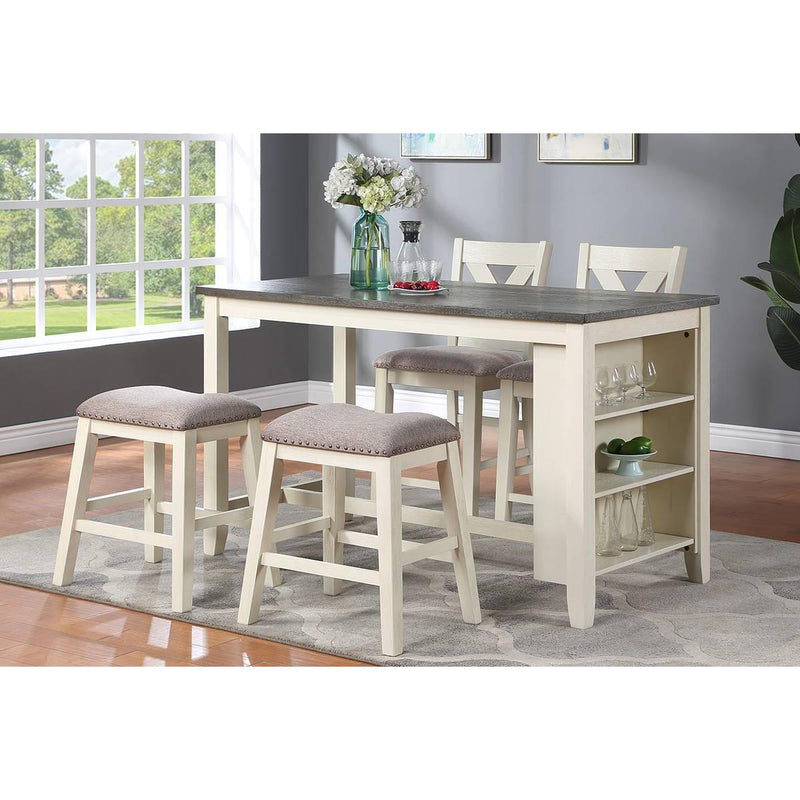 Poundex Counter Height Dining Table F2595 IMAGE 1