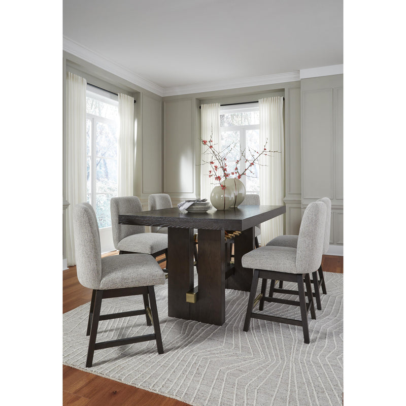 Signature Design by Ashley Burkhaus Counter Height Dining Table with Trestle Base D984-32 IMAGE 7