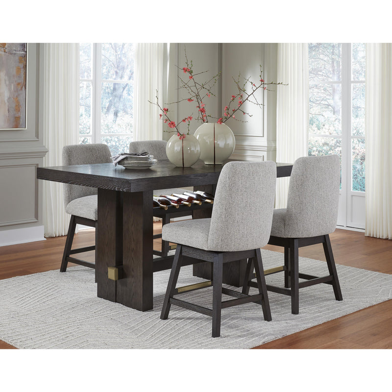 Signature Design by Ashley Burkhaus Counter Height Dining Table with Trestle Base D984-32 IMAGE 9