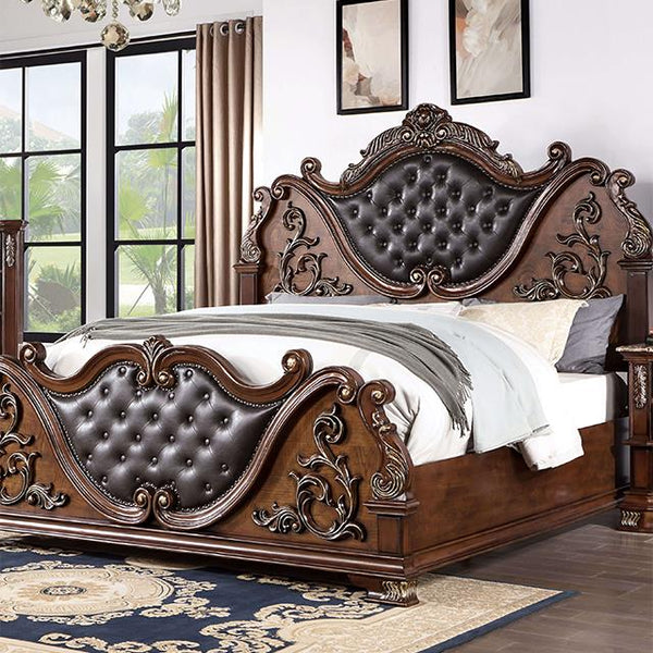 Furniture of America Esparanza California King Upholstered Panel Bed CM7478CH-CK-BED IMAGE 1